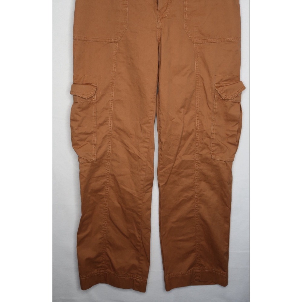 Abercrombie & Fitch Cargo Pants‎ Womens Sz 6 Brown Utility Straight Leg Y2K EUC - Picture 5 of 8